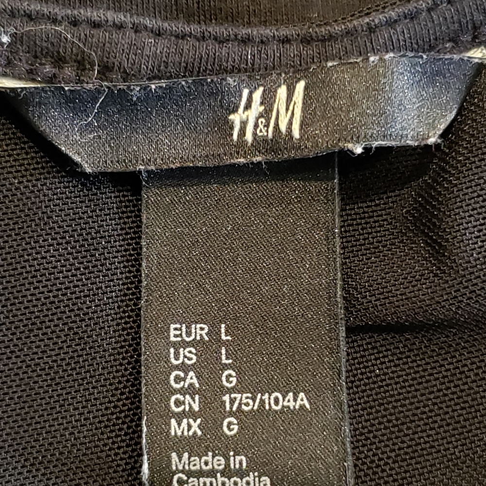 H&M Sheer Mesh Insert Dress Size L - Picture 6 of 8
